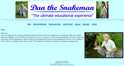 Desktop Screenshot of danthesnakeman.com